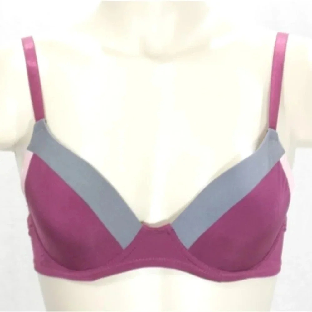 Metaphor Colorblock Demi Underwire Bra 34B Berry NEW WITH TAGS New with Tags